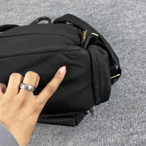 Tumi Calais Black Nylon Voyageur Tech Laptop Backpack Casual Travel Collage - Picture 9 of 16